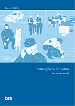 Omslaget till rapporten Satsningen på fler poliser - vad har den lett till?
