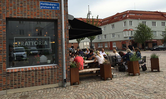 Restaurang på Holländareplatsen i Gamlestaden.