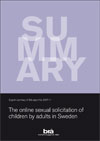 Cover: The online sexual solicitation of children by adults in Sweden