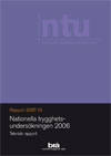 Rapportomslag Nationella trygghetsundersökningen 2006 - Teknisk rapport