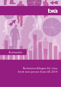 Omslag till kortanalysen Brottsutvecklingen för brott mot person fram till 2014
