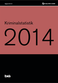 Omslaget till publikationen Kriminalstatistik 2014.