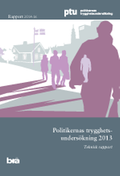 Omslaget till Politikernas trygghetsundersökning - teknisk rapport
