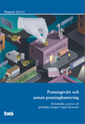 Omslaget till rapporten Penningtvätt och annan penninghantering