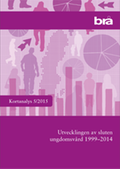 Omslag till kortanalysen Utvecklingen av sluten ungdomsvård 1999-2014