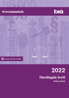 Omslag till publikationen Handlagda brott 2022